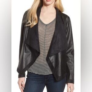 BB Dakota Reversible Leather & Suede Jacket, size medium